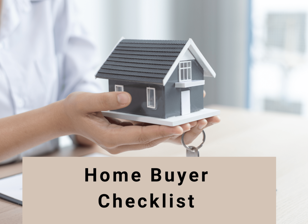 first time home buyer check list